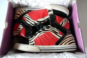 Rare SUPRA Skytop COMAKAZI 9 zebra Lil Wayne Society Muska 413 II 4 factory tk - Foto 1 di 8