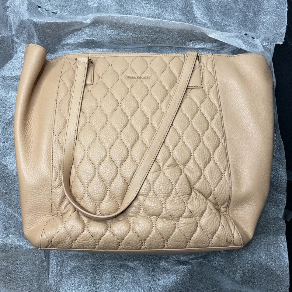 Bolso de Viaje Grande Vera Bradley Cuero Acolchado Ella Color Desnudo NUEVO Foto 1 de 4