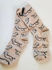 AKC dog breed Dandie Dinmont terrier dog novelty socks  new color beige 