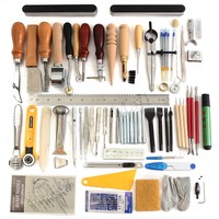 Leather Craft Punch Tools Kit Stitching Carving Working Sewing Saddle Groover