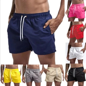 Mens Swimming Board Shorts Swim Short Trunks Swimwear Beach Pants Bottom Summer - Picture 1 of 29