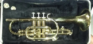 BUNDY Collegiate Style Cornet with case and two mouthpiece's - Picture 1 of 8