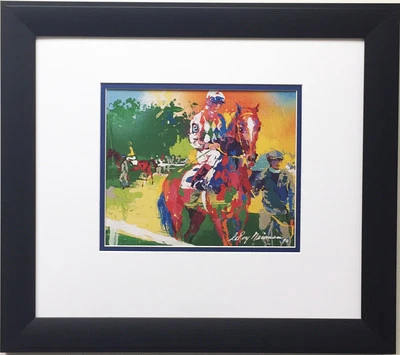 LeRoy Neiman "El Anillo Caminante" Nueva Impresión Artística ENMARCADA PERSONALIZADA - Caballo Ecuestre Foto 1 de 3