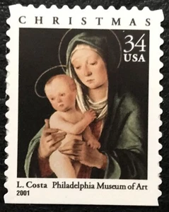 2001 Scott 3536 - 34¢ - COSTA MADONNA & CHILD - Booklet Single Stamp - Mint NH - Picture 1 of 1