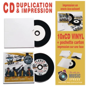 10 CD VINYL + POCHETTE CARTON RECTO SEUL - CD Duplication - Foto 1 di 4