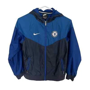 Youth Nike Blue Chelsea Full-Zip Windrunner Jacket Medium - Picture 1 of 9