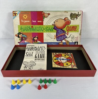 1963 Hashimoto-San Board Game By Transogram VTG Family Game Night  - Image 1 of 4