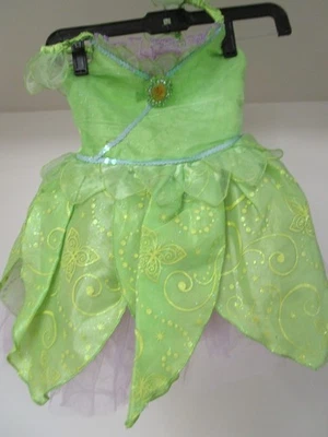 Disney Size S 5/6 Child Halloween Dance Costume Tinkerbell Dress - Image 1 of 4