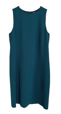 Vestido Vaina Vince Azul Teal Sin Mangas Talla 2 Foto 1 de 4