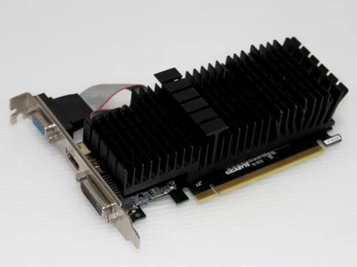 GeForce GT 710, 2GB GDDR5, PCI-E, DVI, HDMI, VGA, GigaByte GV-N710SL-2GL, WORKS - Image 1 of 4