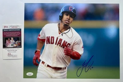 FRANCISCO LINDOR Autograph Signed 11x14 Photo Picture Indians Mets Baseball COA - Image 1 of 2