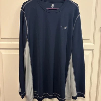 Camisa Alo Cool Fit Hombre XXL Azul Marino/Gris Colorblock Foto 1 de 4