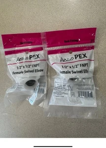 Codo giratorio hembra de latón Apollo PEX, 1/2" X 1/2" FNPT, 262 190, APXFAE1212 - Imagen 1 de 3