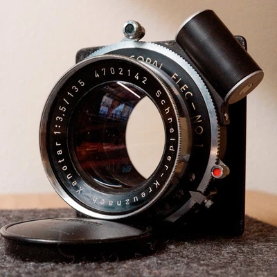 Lente Schneider Xenotar 135 mm F3,5 en copal #1 obturador electrónico recubierto Foto 1 de 3