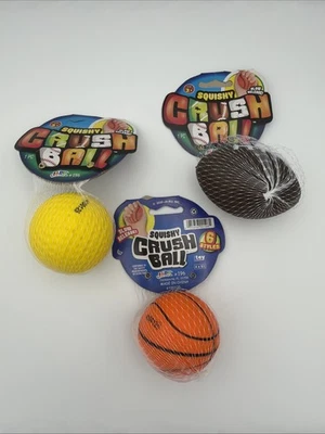 Squishy Crush Balls for Adults & Kids! Squeeze Fidget Balls Slow Release New - Image 1 of 3