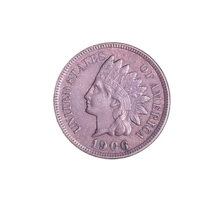 1906 Indian Head Penny 1C One Cent US - Picture 1 of 2