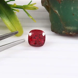 Cojín rubí rojo sangre de paloma birmana natural AAA corte de piedras preciosas sueltas 5,60 CT - Imagen 1 de 6