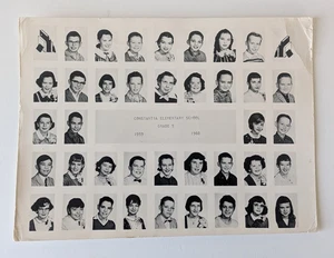 1959 1960 Constantia NY Elementary School Grade 5 Class Composite Photo - Picture 1 of 4