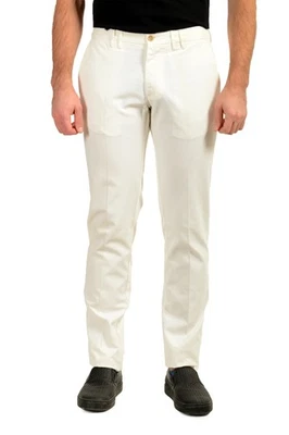 Scuderia Ferrari 男式象牙色平底休闲休闲休闲裤 US 40 IT 56 — 第 1/4 张图片