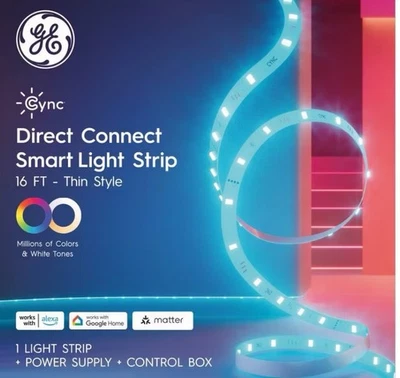 Smart LED 16ft Multicolor Light Strip, 1M+ Settings, Indoor Mood Lighting - Image 1 of 4