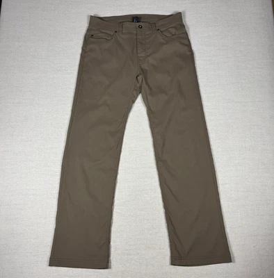 Pantalones Prana Brion Para Hombres 34x32 Pierna Recta Calce Ajustado Elastizado Nylon Senderismo Utilidad Foto 1 de 4