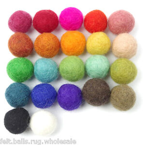 2 cm Nursery Balls Multi-color Pom Pom Felt Balls Christmas Garland Supplies, B
