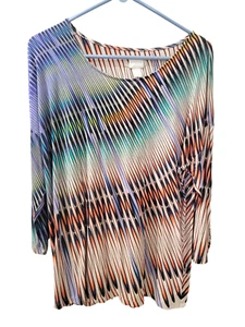 Chicos Jersey Top Tunika Bluse Shirt Pull Over Damen Größe 3 XL - Bild 1 von 14