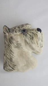 Carol Halmy Hand Made Porcelain Schnauzer Dog Trinket / Jewelry Box - Picture 1 of 7