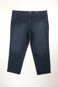 Gloria Vanderbilt Dark Blue Amanda Jeans Women's Size 43W x 27" Inseam EUC - Picture 1 of 11