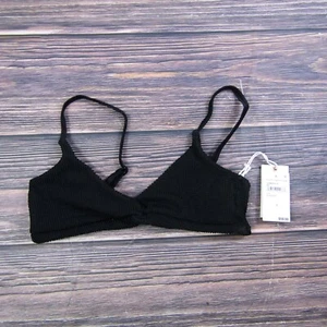 Good American NEW Womens Medium Size 2 Black Always Fits Twist Swim Bikini Top - Picture 1 of 3