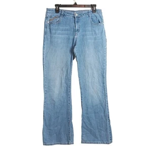 Arizona Western Bootcut Jeans Girls 16.5 Plus Light Wash Mid Rise Stretch Denim - Picture 1 of 4