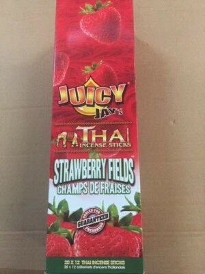JUICY JAYS INCENSE 泰国 INCENSE 20 STICKS - 草莓领域气味(全新) — 第 1/2 张图片