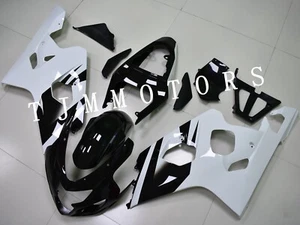 For 2004-2005 GSXR600/750 White Black ABS Injection Mold Bodywork Fairing Kit - Imagen 1 de 8