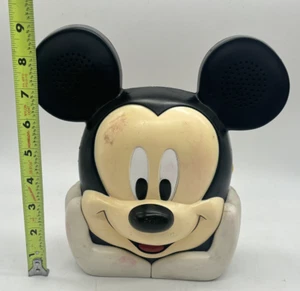Vintage Mickey Mouse Head Talkin Tape Player - Repair Or Parts only As Is - Picture 1 of 8