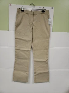 DOCKERS Girls Plus Khaki Beige Pants Skinny Bootcut Stretch Pockets Sz 14.5 NWT  - Picture 1 of 11