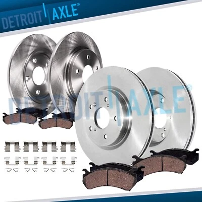 8pc Front Rear Disc Brake Rotors Ceramic Brake Pads Kit for 2017-2023 Honda CR-V - Image 1 of 4