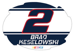 NASCAR #2 Brad Keselowski 5" x 6" Swirl w/ Stripe Design Magnet-NEW for 2016! 