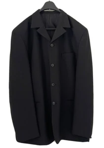 Mens Black 2-Piece Suit Wool Blend Size 48 Long/2XL Formal Wear Adjustable Waist - Picture 1 of 8