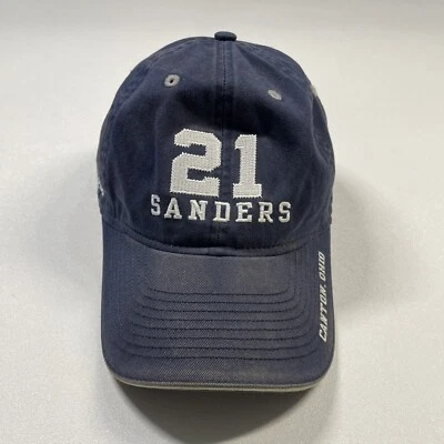 Boné Deion Sanders Dallas Cowboys Masculino Azul Marinho Strapback Classe 2011 Desbotado Reebok - Imagem 1 de 4