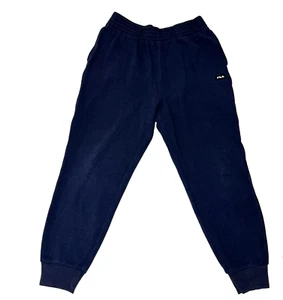 Fila Men's Jogger Sweatpants With Pockets Navy Blue Size Medium - Picture 1 of 10