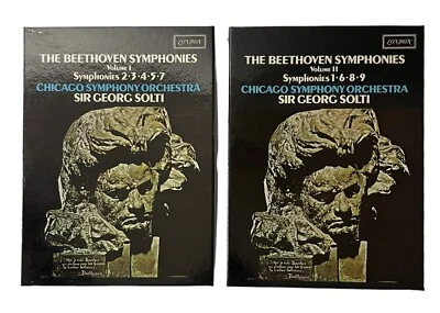 Beethoven Symphonies Box Set Volume 1 & 2 on 6 Cassette Tapes Rare 1975 - Image 1 of 4