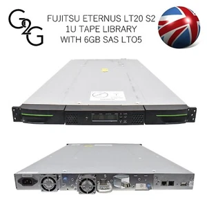 FUJITSU ETERNUS LT20 S2 1U TAPE LIBRARY WITH 6GB SAS LTO5 - Picture 1 of 9