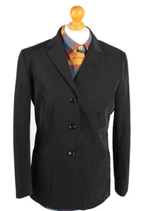 Escada Ladies Blazer Jacket Designer Luxury Women Vintage Black Size M -C1398 - Picture 1 of 4