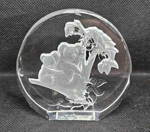 The Danbury Mint 3” Wildlife Crystals Paperweight Koala Made In W.Germany - Picture 1 of 8