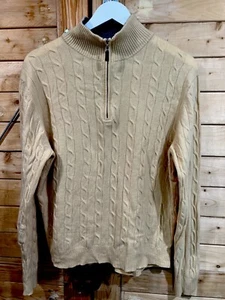 Forte Cashmere Men’s Quarter Zip Sweater Size Large - Picture 1 of 6
