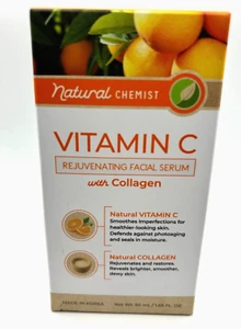 NATURAL CHEMIST VITAMINA C SUERO FACIAL REJUVENECEDOR CON COLÁGENO 50 ml 1.69FLOZ - Imagen 1 de 4