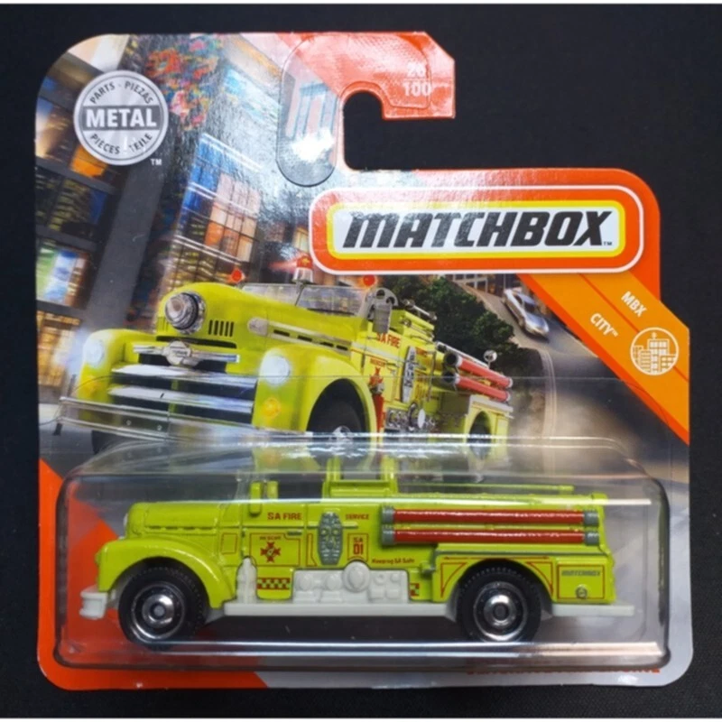 Matchbox 2020 Seagrave Fire Engine Yellow MB843 Short Card Mint SA Fire - Image 1 of 1