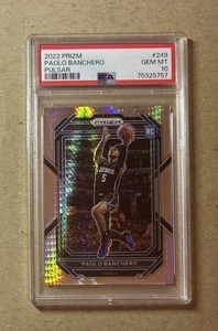 Tarjeta de novato 2022-23 Prizm Basketball Paolo Banchero Magic Pulsar #249 PSA 10 - Imagen 1 de 2