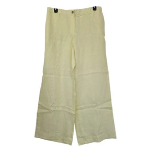 J. Crew Harbor Pant in Linen Size XL Yellow NWOT CH856 - Picture 1 of 7