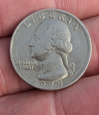 RARE 1979 OFF CENTER RIM ERROR WASHINGTON QUARTER - Image 1 of 4